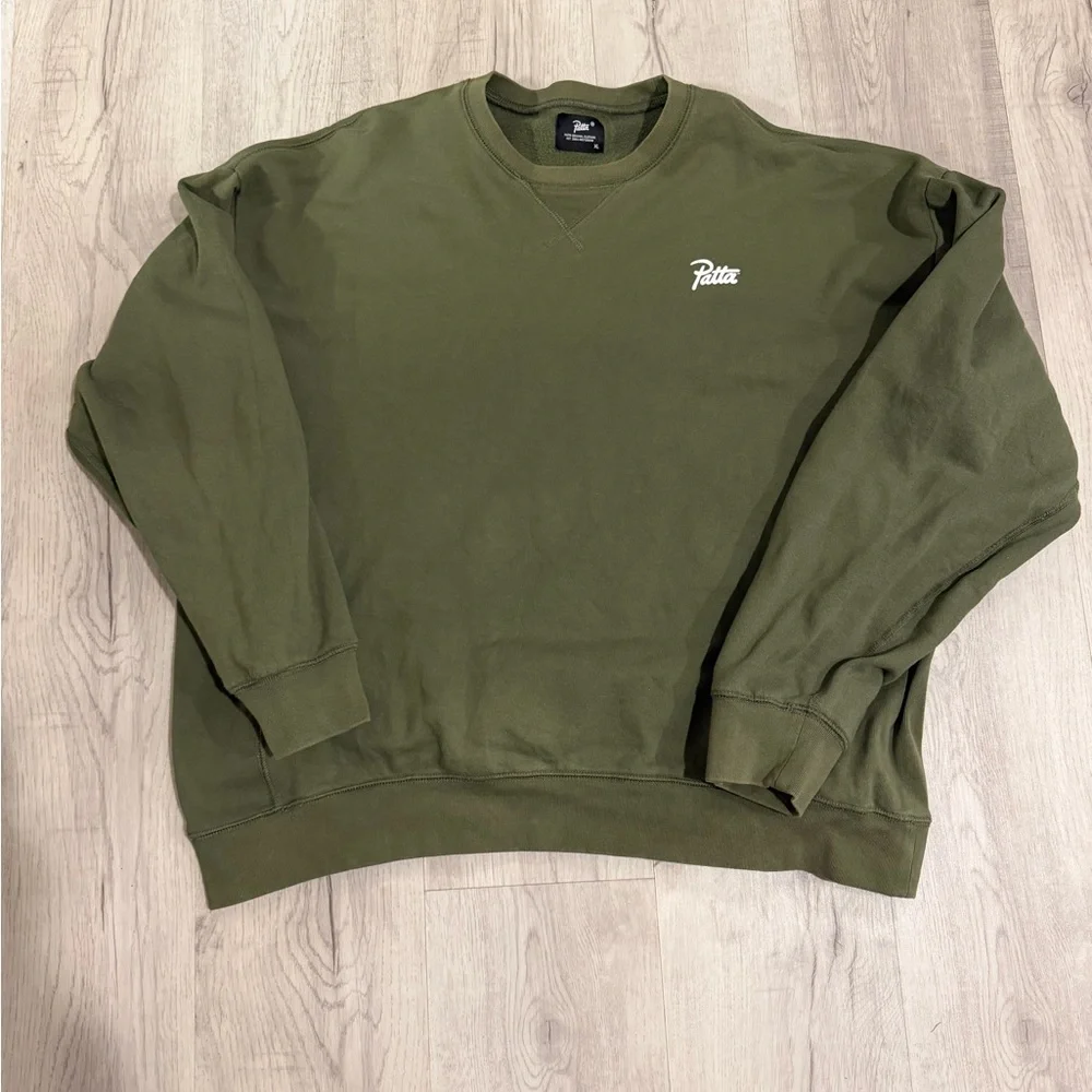 Patta Men's Forest Green Crewneck Sweater - Picture 1 of 3